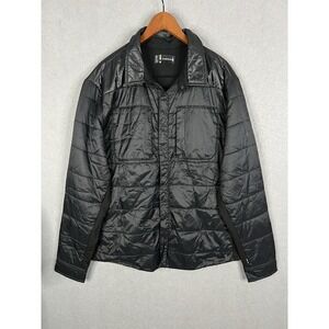 Smartwool $200 Smartloft 60 Shirt Jacket Wool Insulated Navy Black Mens XXL